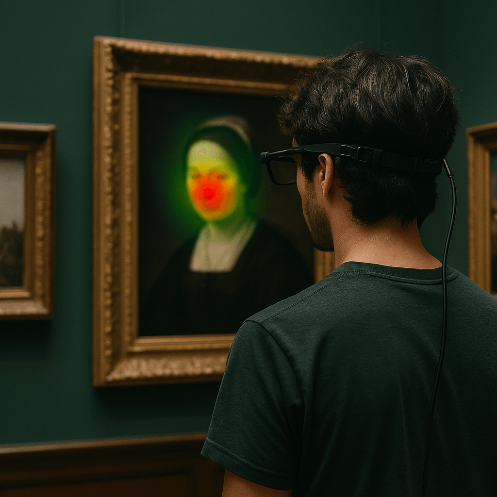 Foveal attention in art viewing